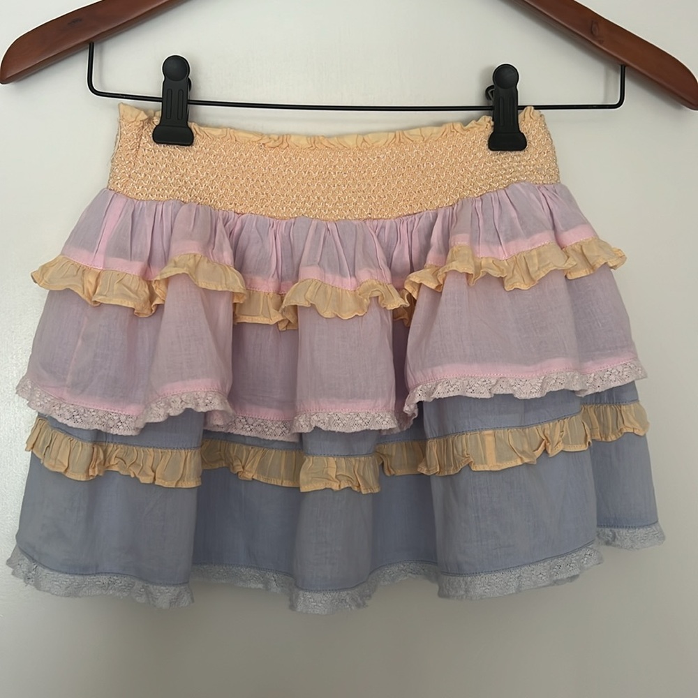 Love Shack Fancy Girls Cotton Ambrosia Garden Billie Skirt - Size 8/9 yr